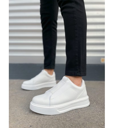 JY007 Alba Bağcıksız Cilt Erkek Günlük Sneaker Ayakkabı CBT Beyaz JY007 Alba Bağcıksız Cilt Erkek Günlük Sneaker Ayakkabı CBT Beyaz