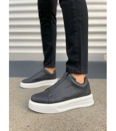 JY007 Alba Bağcıksız Cilt Erkek Günlük Sneaker Ayakkabı CBT Siyah JY007 Alba Bağcıksız Cilt Erkek Günlük Sneaker Ayakkabı CBT Siyah