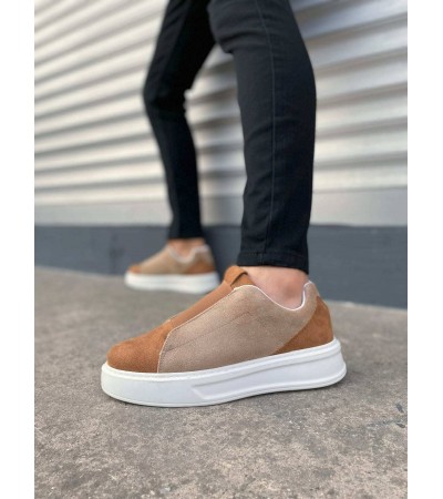 JY007 Alba Bağcıksız Süet Erkek Günlük Sneaker Ayakkabı SBT Taba/Vizon JY007 Alba Bağcıksız Süet Erkek Günlük Sneaker Ayakkabı SBT Taba/Vizon