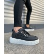 JY010 Cloud Bağcıklı Cilt Erkek Günlük Sneaker Ayakkabı CBT - Siyah JY010 Cloud Bağcıklı Cilt Erkek Günlük Sneaker Ayakkabı CBT - Siyah