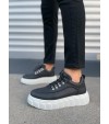 JY010 Cloud Bağcıklı Cilt Erkek Günlük Sneaker Ayakkabı CBT - Siyah JY010 Cloud Bağcıklı Cilt Erkek Günlük Sneaker Ayakkabı CBT - Siyah