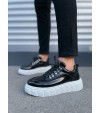 JY010 Cloud Bağcıklı Rugan Erkek Günlük Sneaker Ayakkabı RBT - Siyah JY010 Cloud Bağcıklı Rugan Erkek Günlük Sneaker Ayakkabı RBT - Siyah
