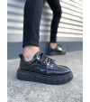 JY010 Cloud Bağcıklı Rugan Erkek Günlük Sneaker Ayakkabı RST - Siyah JY010 Cloud Bağcıklı Rugan Erkek Günlük Sneaker Ayakkabı RST - Siyah