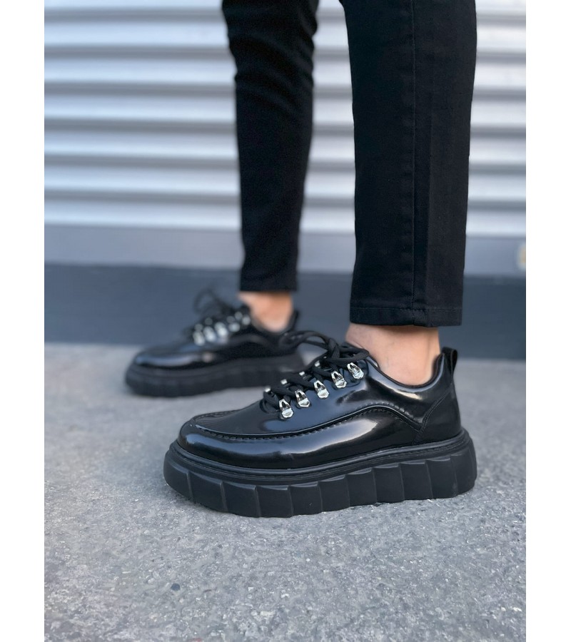 JY010 Cloud Bağcıklı Rugan Erkek Günlük Sneaker Ayakkabı RST - Siyah JY010 Cloud Bağcıklı Rugan Erkek Günlük Sneaker Ayakkabı RST - Siyah