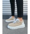 JY010 Cloud Bağcıklı Süet Erkek Günlük Sneaker Ayakkabı SBT - Krem/Beyaz JY010 Cloud Bağcıklı Süet Erkek Günlük Sneaker Ayakkabı SBT - Krem/Beyaz