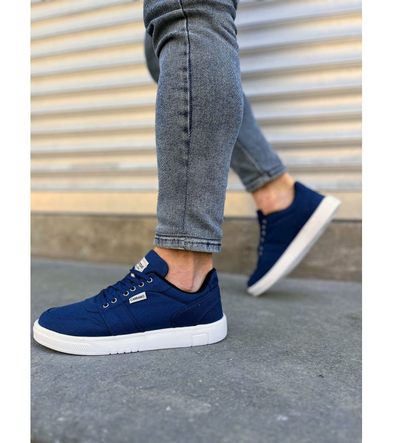 JY0118 REX Bağcıklı Keten Kumaş Erkek Günlük Sneaker Ayakkabı KBT - Lacivert JY0118 REX Bağcıklı Keten Kumaş Erkek Günlük Sneaker Ayakkabı KBT - Lacivert