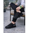 JY029 Mono Bağcıksız 3 Bantlı Lastikli Legend Cilt Erkek Günlük Sneaker Ayakkabı CST - Siyah JY029 Mono Bağcıksız 3 Bantlı Lastikli Legend Cilt Erkek Günlük Sneaker Ayakkabı CST - Siyah