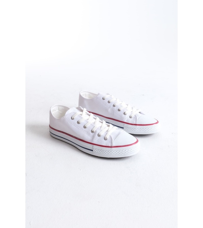 JY0422 Luke Bağcıklı Keten Kumaş Erkek Günlük Sneaker Ayakkabı KBT - Beyaz JY0422 Luke Bağcıklı Keten Kumaş Erkek Günlük Sneaker Ayakkabı KBT - Beyaz