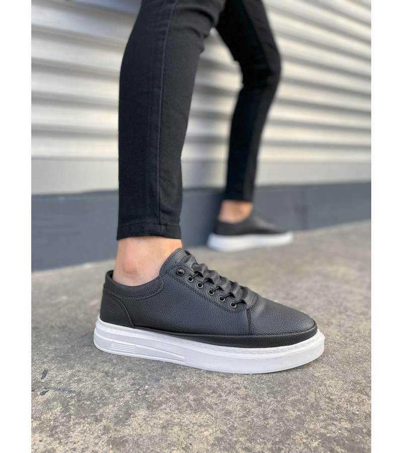 JY0535 Prime Bağcıklı Cilt Erkek Günlük Sneaker Ayakkabı CBT - Siyah JY0535 Prime Bağcıklı Cilt Erkek Günlük Sneaker Ayakkabı CBT - Siyah