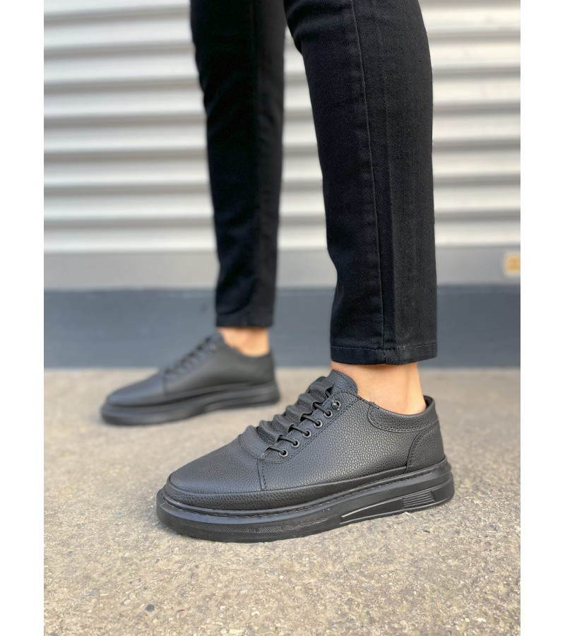 JY0535 Prime Bağcıklı Cilt Erkek Günlük Sneaker Ayakkabı CST - Siyah JY0535 Prime Bağcıklı Cilt Erkek Günlük Sneaker Ayakkabı CST - Siyah