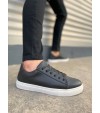 JY122 Mode Bağcıklı Cilt Erkek Günlük Sneaker Ayakkabı CBT - Siyah JY122 Mode Bağcıklı Cilt Erkek Günlük Sneaker Ayakkabı CBT - Siyah