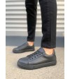 JY122 Mode Bağcıklı Cilt Erkek Günlük Sneaker Ayakkabı CST - Siyah JY122 Mode Bağcıklı Cilt Erkek Günlük Sneaker Ayakkabı CST - Siyah