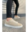 JY122 Mode Bağcıklı Süet Erkek Günlük Sneaker Ayakkabı SBT - Bej JY122 Mode Bağcıklı Süet Erkek Günlük Sneaker Ayakkabı SBT - Bej