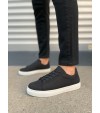 JY122 Mode Bağcıklı Süet Erkek Günlük Sneaker Ayakkabı SBT - Siyah JY122 Mode Bağcıklı Süet Erkek Günlük Sneaker Ayakkabı SBT - Siyah