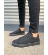 JY122 Mode Bağcıklı Süet Erkek Günlük Sneaker Ayakkabı SST - Siyah JY122 Mode Bağcıklı Süet Erkek Günlük Sneaker Ayakkabı SST - Siyah