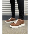 JY151 Boost Bağcıklı Cilt Erkek Günlük Sneaker Ayakkabı CBT - Taba JY151 Boost Bağcıklı Cilt Erkek Günlük Sneaker Ayakkabı CBT - Taba