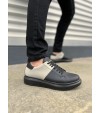 JY151 Boost Bağcıklı Cilt Süet Erkek Günlük Sneaker Ayakkabı CSST - Siyah/Gri JY151 Boost Bağcıklı Cilt Süet Erkek Günlük Sneaker Ayakkabı CSST - Siyah/Gri