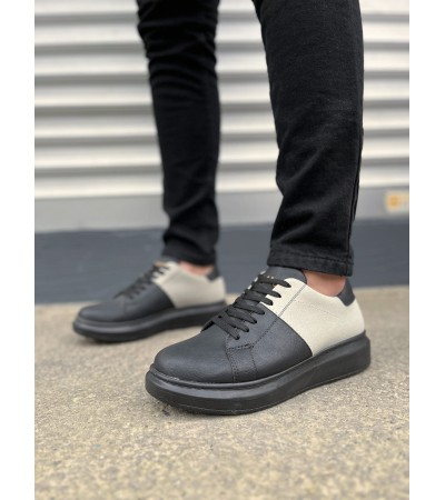 JY151 Boost Bağcıklı Cilt Süet Erkek Günlük Sneaker Ayakkabı CSST - Siyah/Gri JY151 Boost Bağcıklı Cilt Süet Erkek Günlük Sneaker Ayakkabı CSST - Siyah/Gri