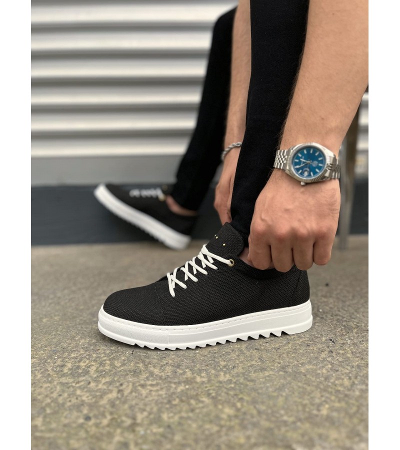 JY152 Cool Bağcıklı Keten Erkek Günlük Spor Klasik Ayakkabı KBT - Siyah JY152 Cool Bağcıklı Keten Erkek Günlük Spor Klasik Ayakkabı KBT - Siyah