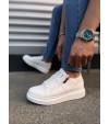 JY155 Warrior Bağcıklı ve Fermuarlı Cilt Erkek Günlük Sneaker Ayakkabı CBT - Beyaz JY155 Warrior Bağcıklı ve Fermuarlı Cilt Erkek Günlük Sneaker Ayakkabı CBT - Beyaz