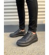 JY155 Warrior Bağcıklı ve Fermuarlı Cilt Erkek Günlük Sneaker Ayakkabı CST - Siyah JY155 Warrior Bağcıklı ve Fermuarlı Cilt Erkek Günlük Sneaker Ayakkabı CST - Siyah