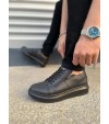 JY155 Warrior Bağcıklı ve Fermuarlı Cilt Erkek Günlük Sneaker Ayakkabı CST - Siyah JY155 Warrior Bağcıklı ve Fermuarlı Cilt Erkek Günlük Sneaker Ayakkabı CST - Siyah