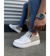 JY155 Warrior Bağcıklı ve Fermuarlı Cilt Süet Erkek Günlük Sneaker Ayakkabı CSBT - Beyaz/Gri JY155 Warrior Bağcıklı ve Fermuarlı Cilt Süet Erkek Günlük Sneaker Ayakkabı CSBT - Beyaz/Gri