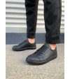 JY165 Elite Bağcıklı Cilt Erkek Günlük Sneaker Ayakkabı CST - Siyah JY165 Elite Bağcıklı Cilt Erkek Günlük Sneaker Ayakkabı CST - Siyah
