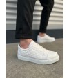JY166 Prestige Bağcıklı Cilt Kapitone Desenli Erkek Günlük Sneaker Ayakkabı CBT - Beyaz JY166 Prestige Bağcıklı Cilt Kapitone Desenli Erkek Günlük Sneaker Ayakkabı CBT - Beyaz