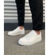 JY166 Prestige Bağcıklı Cilt Kapitone Desenli Erkek Günlük Sneaker Ayakkabı CBT - Beyaz JY166 Prestige Bağcıklı Cilt Kapitone Desenli Erkek Günlük Sneaker Ayakkabı CBT - Beyaz