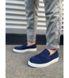 JY180 Estilo X Bağcıksız Süet Erkek Günlük Spor Klasik Ayakkabı SBT - Lacivert