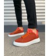 JY204 Flex Bağcıklı Keten Kumaş Erkek Günlük Sneaker Ayakkabı KBT - Turuncu JY204 Flex Bağcıklı Keten Kumaş Erkek Günlük Sneaker Ayakkabı KBT - Turuncu