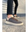 JY204 Flex Bağcıklı Keten Kumaş Erkek Günlük Sneaker Ayakkabı KKT - Kahverengi/Krem JY204 Flex Bağcıklı Keten Kumaş Erkek Günlük Sneaker Ayakkabı KKT - Kahverengi/Krem