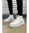 JY207 Oslo Bağcıklı Ortopedik Taban Cilt Erkek Spor Bot CBT - Beyaz JY207 Oslo Bağcıklı Ortopedik Taban Cilt Erkek Spor Bot CBT - Beyaz