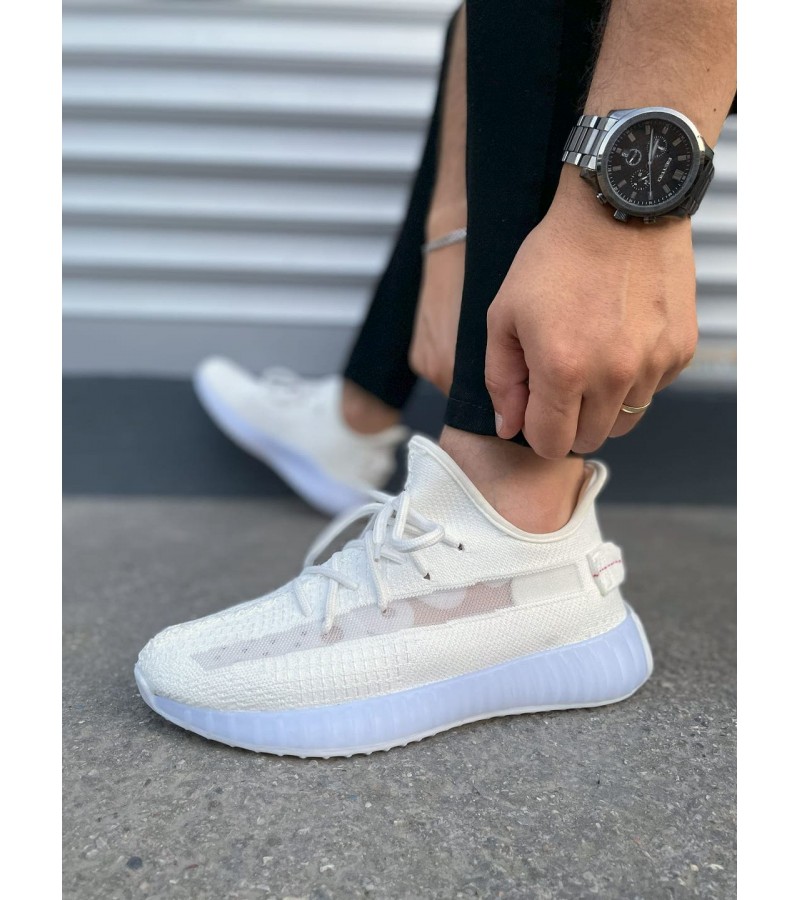 JY305 Pulse Bağcıklı Triko Kumaş Erkek Günlük Spor Ayakkabı TBT - Beyaz JY305 Pulse Bağcıklı Triko Kumaş Erkek Günlük Spor Ayakkabı TBT - Beyaz