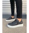 JY502 Bold Bağcıklı Cilt Erkek Günlük Sneaker Ayakkabı CBT - Siyah JY502 Bold Bağcıklı Cilt Erkek Günlük Sneaker Ayakkabı CBT - Siyah