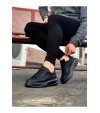 JY507 Alone Bağcıklı Cilt Erkek Günlük Sneaker Ayakkabı CST Siyah