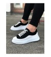 JY507 Alone Bağcıklı Süet Cilt Erkek Günlük Sneaker Ayakkabı SCBT Siyah/Beyaz