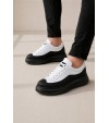 JY507 Dara Bağcıklı Cilt Erkek Günlük Sneaker Ayakkabı CST Beyaz/Siyah JY507 Dara Bağcıklı Cilt Erkek Günlük Sneaker Ayakkabı CST Beyaz/Siyah