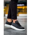 JY814 Axel Bağcıklı Cilt Erkek Günlük Sneaker Ayakkabı CBT Siyah JY814 Axel Bağcıklı Cilt Erkek Günlük Sneaker Ayakkabı CBT Siyah