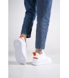 Alessı Bağcıklı Ortopedik Taban Kadın Sneaker Spor Ayakkabı Cbt - Beyaz/turuncu