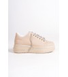 DELLA Bağcıklı Ortopedik Taban Taşlı Kadın Sneaker Spor Ayakkabı CTT - Ten DELLA Bağcıklı Ortopedik Taban Taşlı Kadın Sneaker Spor Ayakkabı CTT - Ten
