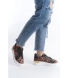 MINA Bağcıklı Ortopedik Taban Leopar Desenli Kadın Sneaker Spor Ayakkabı TBT - Kahverengi MINA Bağcıklı Ortopedik Taban Leopar Desenli Kadın Sneaker Spor Ayakkabı TBT - Kahverengi