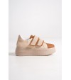 VALENCIA Bağcıksız Cırt Cırtlı Ortopedik Taban Kadın Sneaker Spor Ayakkabı CTT - Ten/Kahve VALENCIA Bağcıksız Cırt Cırtlı Ortopedik Taban Kadın Sneaker Spor Ayakkabı CTT - Ten/Kahve