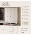 Lavinia 4 Kapaklı Gardırop