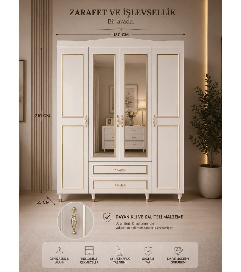 kapaklı gardırop modeli