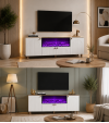 Modern Şömineli TV Ünitesi Modern Şömineli TV Ünitesi