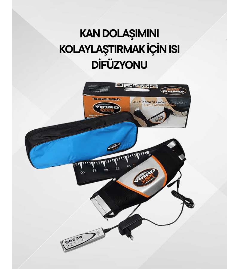Masajlı Titreşimli İncelme Kemeri – Göbek Bölgesi Zayıflama Cihazı