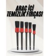 Araç İçi Led Aksesuar 5 Farklı Detaylı Araba Temizlik Fırçası Oto Temizleme Fırçası