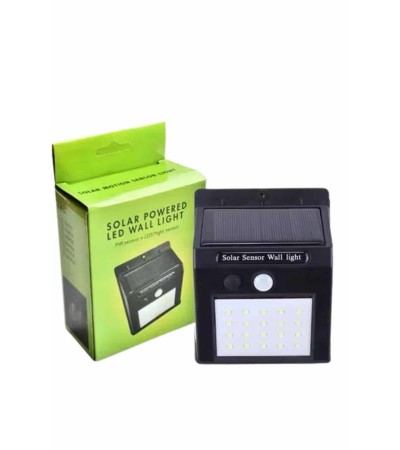 Bahçe Aydınlatma Sensörlü Güneş Enerjili Duvar Lambası 40 Led Işık